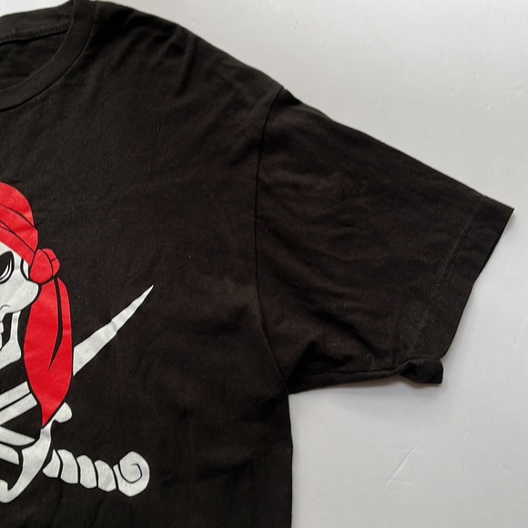 Pirate Skull T-Shirt Size XL Jolly Roger Short Sleeves Skelly Tee - Picture 5 of 9